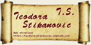 Teodora Stipanović vizit kartica